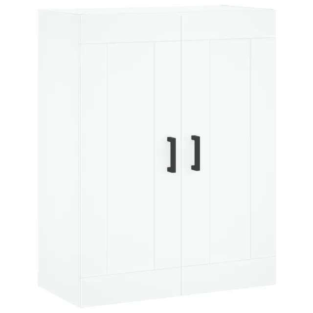 Buffet haut Blanc 69,5x34x180 cm Bois d'ingénierie