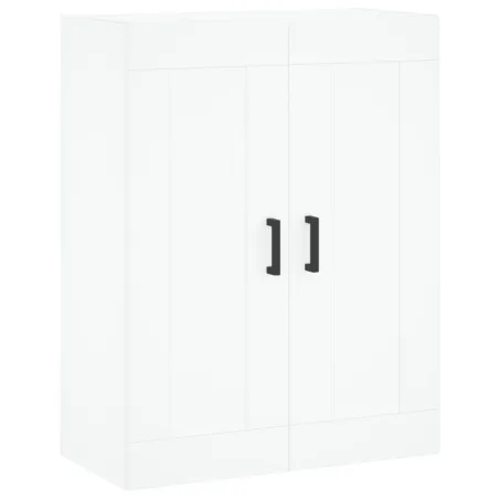 Buffet haut Blanc 69,5x34x180 cm Bois d'ingénierie