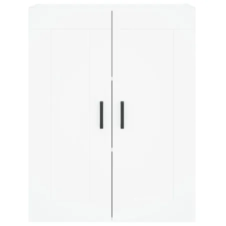 Buffet haut Blanc 69,5x34x180 cm Bois d'ingénierie