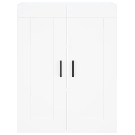 Buffet haut Blanc 69,5x34x180 cm Bois d'ingénierie