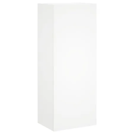 Unités murales TV 4 pcs blanc bois d'ingénierie