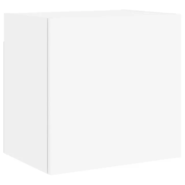 Unités murales TV 4 pcs blanc bois d'ingénierie