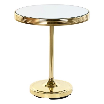 Table d'appoint DKD Home Decor Miroir Doré Laiton (42,5 x 42,5 x 49 c