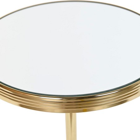 Table d'appoint DKD Home Decor Miroir Doré Laiton (42,5 x 42,5 x 49 c