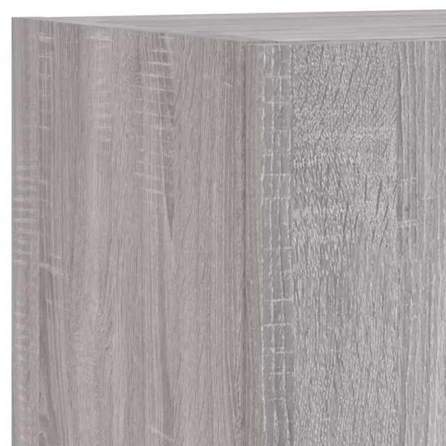Unités murales TV avec LED 4 pcs gris sonoma bois d'ingénierie