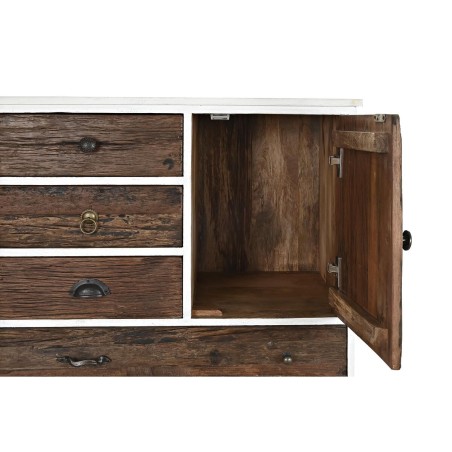 Caisson à Tiroirs DKD Home Decor Métal Blanc Colonial Brun foncé Bo