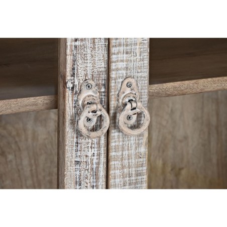 Buffet DKD Home Decor Blanc Naturel Marron Clair Bois de manguier 210