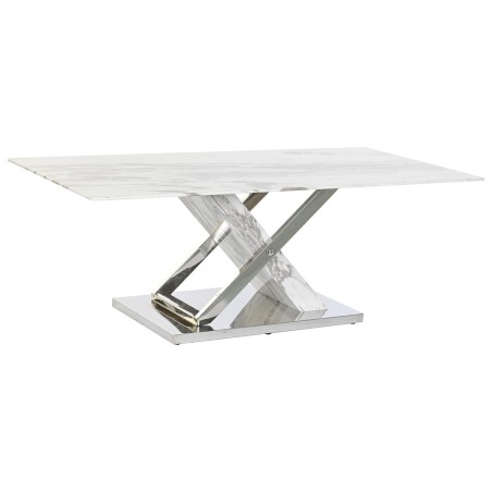 Tischdekoration DKD Home Decor Weiß Silberfarben Kristall Stahl 120 x