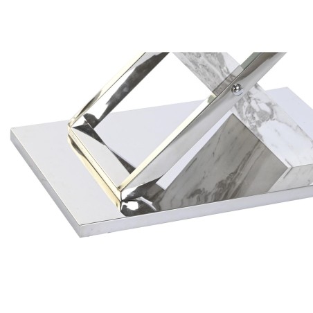 Tischdekoration DKD Home Decor Weiß Silberfarben Kristall Stahl 120 x