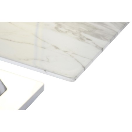 Tischdekoration DKD Home Decor Weiß Silberfarben Kristall Stahl 120 x