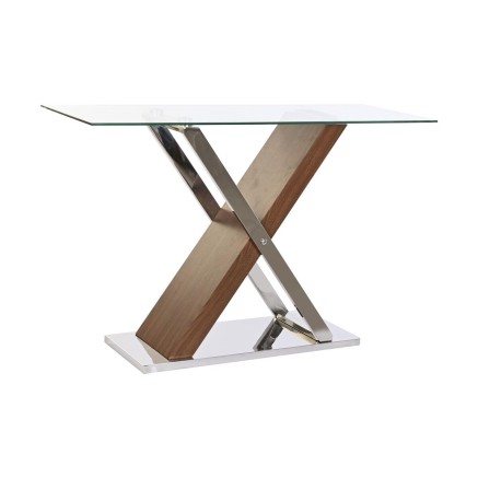 Recibidor DKD Home Decor Transparente Plateado Marrón oscuro 120 x 40