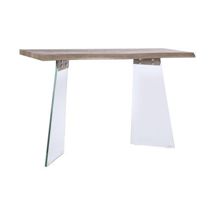 Meuble d'Entrée DKD Home Decor Transparent Gris clair 120 x 40 x 76 c