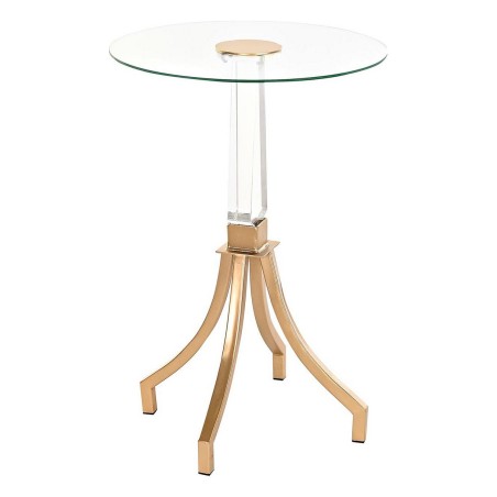 Tavolo aggiuntivo DKD Home Decor Dorato Metallo Acrilico (42 x 42 x 60
