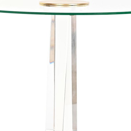 Table d'appoint DKD Home Decor Doré Métal Acrylique (42 x 42 x 60 cm