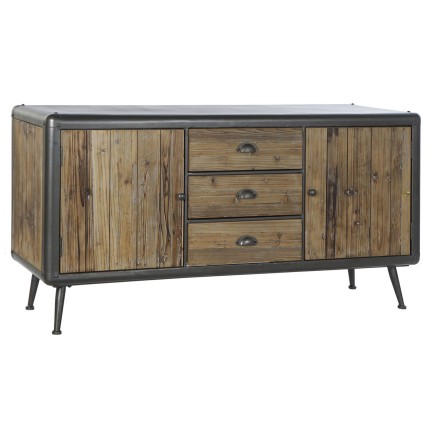 Dientafel DKD Home Decor 144 x 45 x 75 cm Spar Natuurlijk Metaal Licht