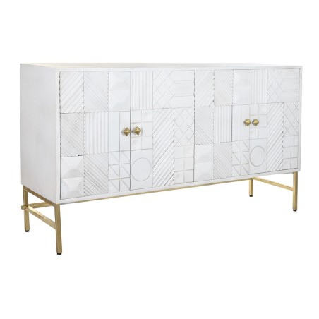 Buffet DKD Home Decor Blanc Laiton Bois de manguier 157 x 43 x 84 cm 1