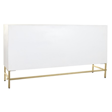 Aparador DKD Home Decor Blanco Latón Madera de mango 157 x 43 x 84 cm