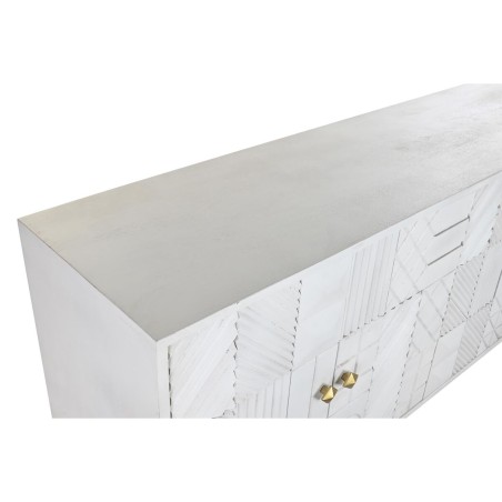 Dressoir DKD Home Decor Wit Blik Mangohout 157 x 43 x 84 cm 153 x 43 x