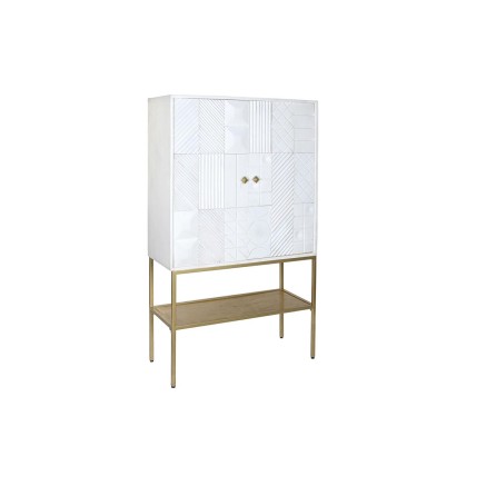 Credenza DKD Home Decor Bianco Dorato Metallo Legno di mango 91 x 44 x