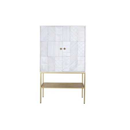 Credenza DKD Home Decor Bianco Dorato Metallo Legno di mango 91 x 44 x