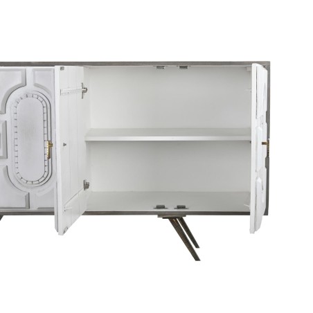 Dressoir DKD Home Decor Wit Grijs Gouden Metaal Mangohout 152 x 43 x 8