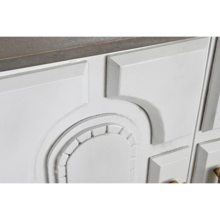 Sideboard DKD Home Decor White Grey Golden Metal Mango wood 152 x 43 x