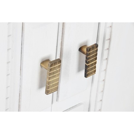 Anrichte DKD Home Decor Weiß Grau Gold Messing Mango-Holz 93 x 41 x 1