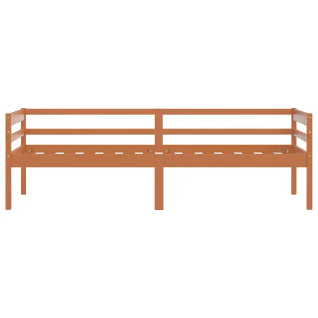 Cadre de lit sans matelas Marron miel Bois pin massif 90x200 cm