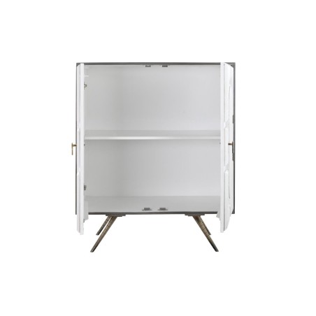 Anrichte DKD Home Decor Weiß Grau Gold Messing Mango-Holz 93 x 41 x 1