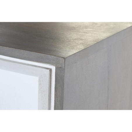 Credenza DKD Home Decor Bianco Grigio Dorato Ottone Legno di mango 93