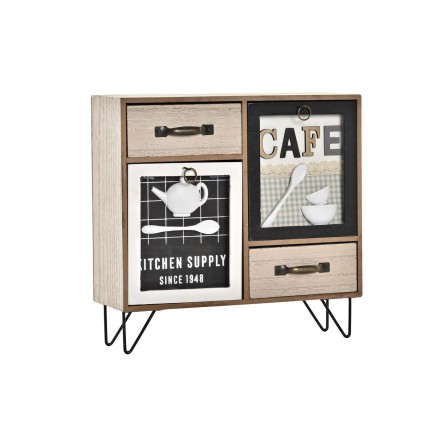 Mueble de cocina DKD Home Decor Marrón Negro Verde 30 x 10 x 29 cm Co