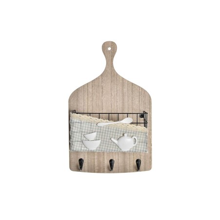 Wandkapstok DKD Home Decor Hout Metaal 23 x 9 x 36 cm