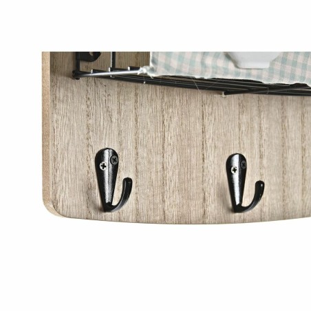 Wandkapstok DKD Home Decor Hout Metaal 23 x 9 x 36 cm