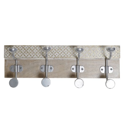 Appendiabiti da parete DKD Home Decor 46 x 15 x 10 cm Metallo Vintage