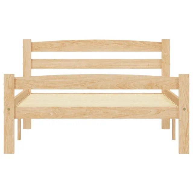 Cadre de lit sans matelas bois de pin massif 90x200 cm