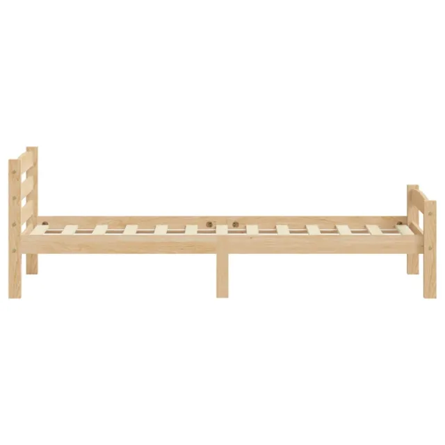 Cadre de lit sans matelas bois de pin massif 90x200 cm
