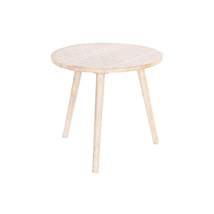 Mesa auxiliar DKD Home Decor Marrón Madera de mango (50,5 x 50,5 x 47