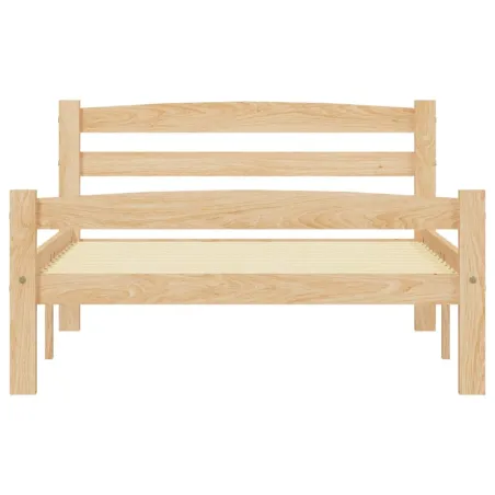 Cadre de lit sans matelas bois massif de pin 100x200 cm