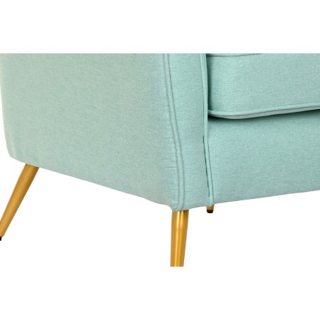 Leunstoel DKD Home Decor Groen Gouden Metaal 70 x 68 x 73 cm