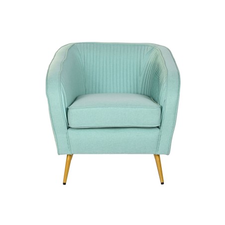 Leunstoel DKD Home Decor Groen Gouden Metaal 70 x 68 x 73 cm