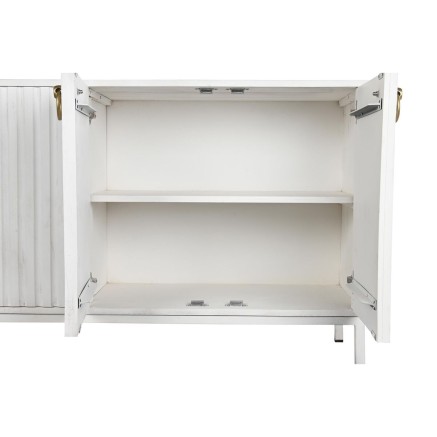 Credenza DKD Home Decor Bianco Metallo Legno di mango 152 x 40 x 77 cm 2
