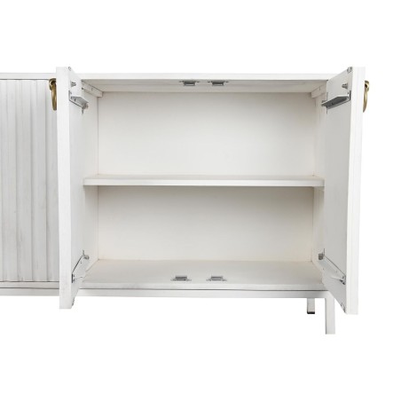 Credenza DKD Home Decor Bianco Metallo Legno di mango 152 x 40 x 77 cm
