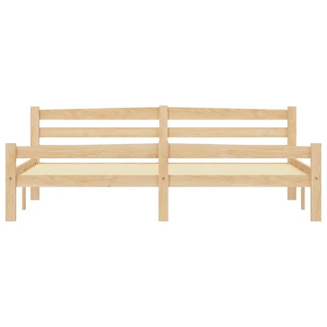 Cadre de lit sans matelas bois massif de pin 180x200 cm