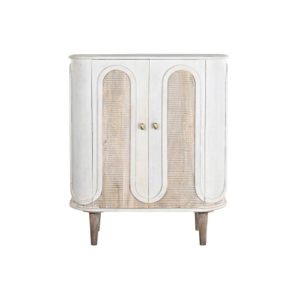 Aparador DKD Home Decor Blanco Metal Hierro Madera de mango 92 x 40 x