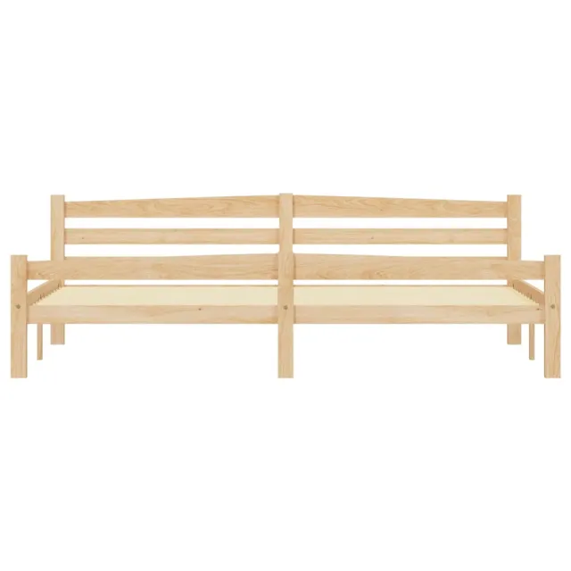 Cadre de lit sans matelas bois massif de pin 200x200 cm