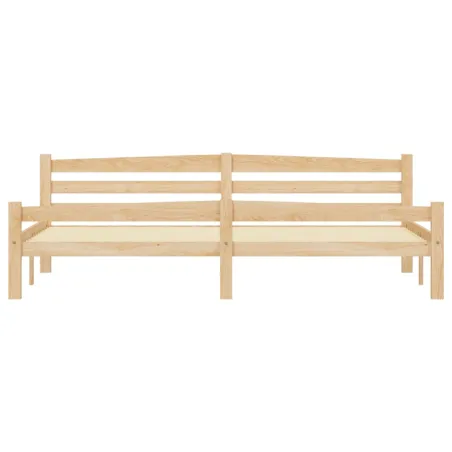 Cadre de lit sans matelas bois massif de pin 200x200 cm