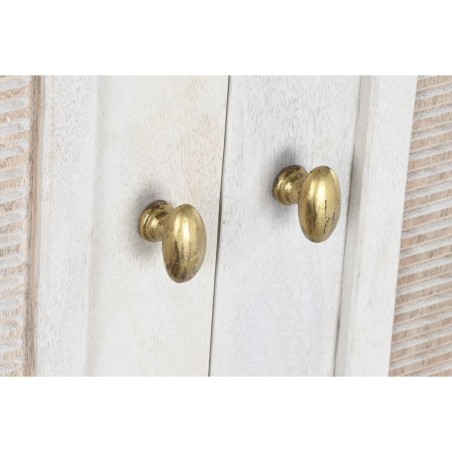 Dressoir DKD Home Decor Wit Metaal Ijzer Mangohout 92 x 40 x 113 cm
