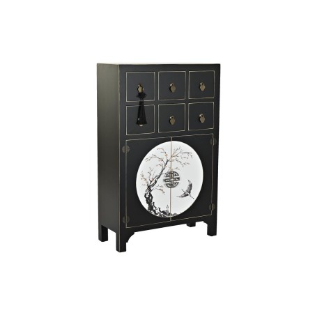 Ladenkast DKD Home Decor Zwart Gouden Spar Hout MDF Orientaals 63 x 28