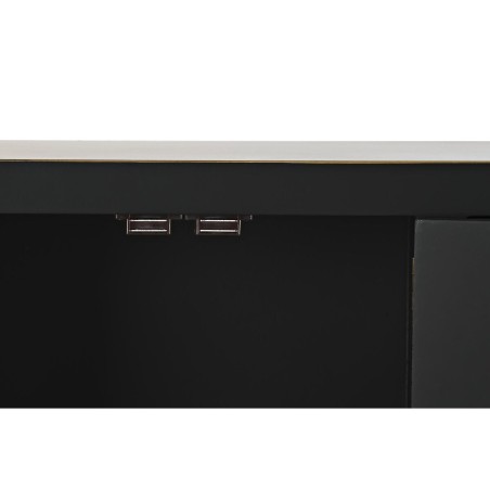Recibidor DKD Home Decor Blanco Negro Dorado 63 x 28 x 83 cm
