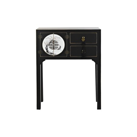 Recibidor DKD Home Decor Blanco Negro Dorado 63 x 28 x 83 cm